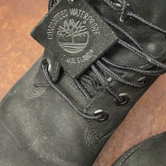 Men’s Timberland 6” Ankle Premium Black Waterproof Leather Boots Size 8M - Picture 5 of 8
